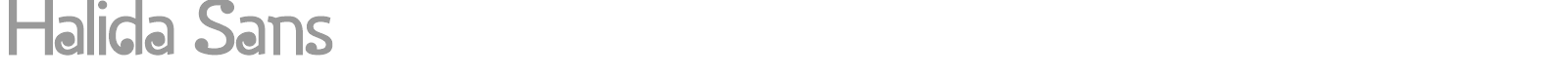 Halida Sans font preview